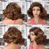 Parrucca elastica per capelli umani da 12 pollici