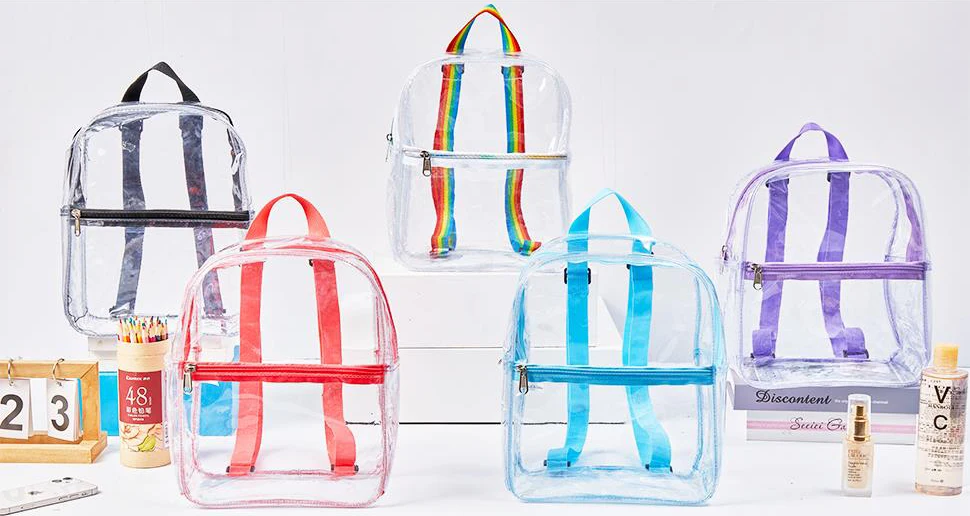 Clear Mini Backpack Heavy Duty Coldresistant Transparent Pvc Backpack