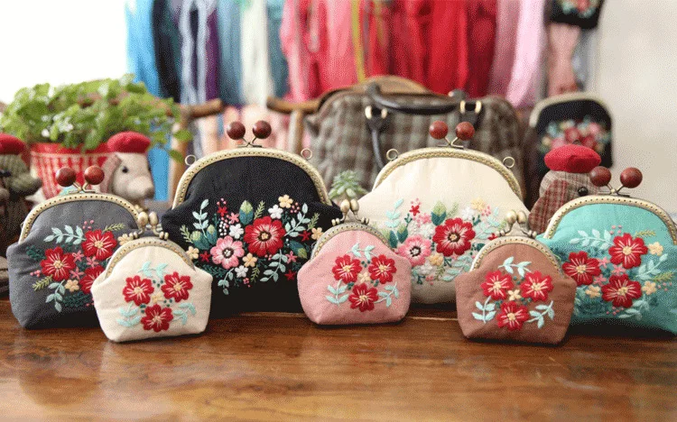 Chinese Embroidery Starter Kit Diy Shoulder Handbag Crossbody Bag Cross  Stitch Kit - Buy Embroidery Kit,Embroidery Coin Bag Kit,Embroidery Kit.