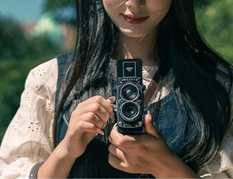 CHUZHAO M1 Digital Camera Shoot Cameras Dual Reflex Portable Small Camer Retro CCD High-definition Travel Mini Camera Customized