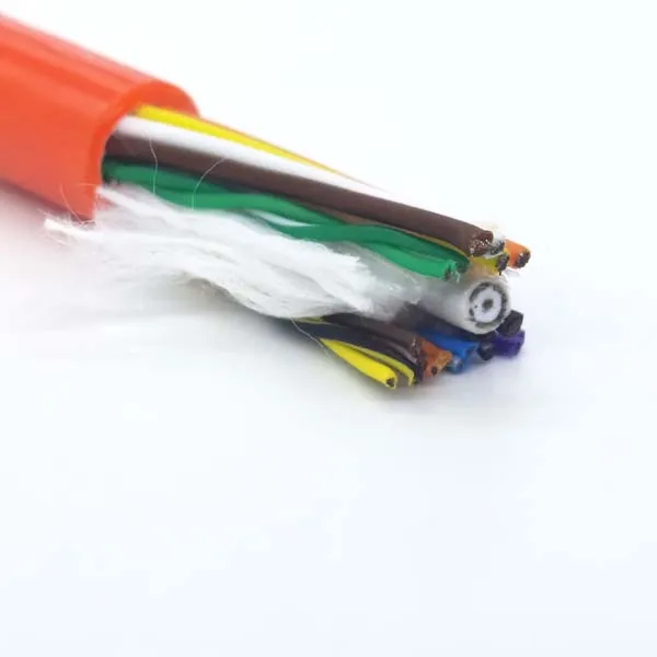 Multicore Flexible CCTV Detection Pipeline Inspection Robot Cable