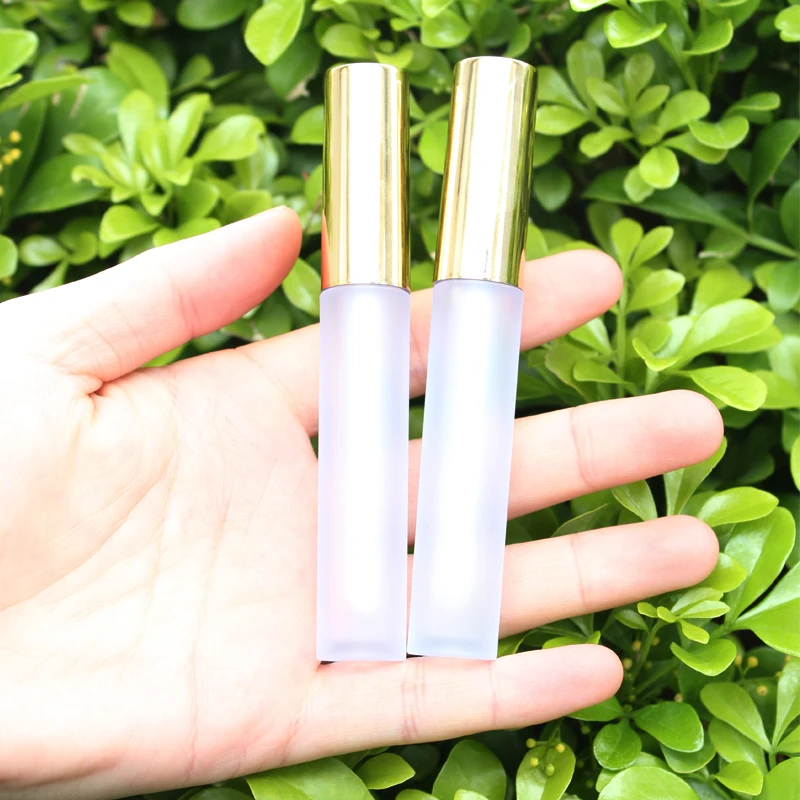 Frost Lip Gloss Tube Slim Lip Gloss Pacakging In Stock Lip Gloss Containers Tube With Wand