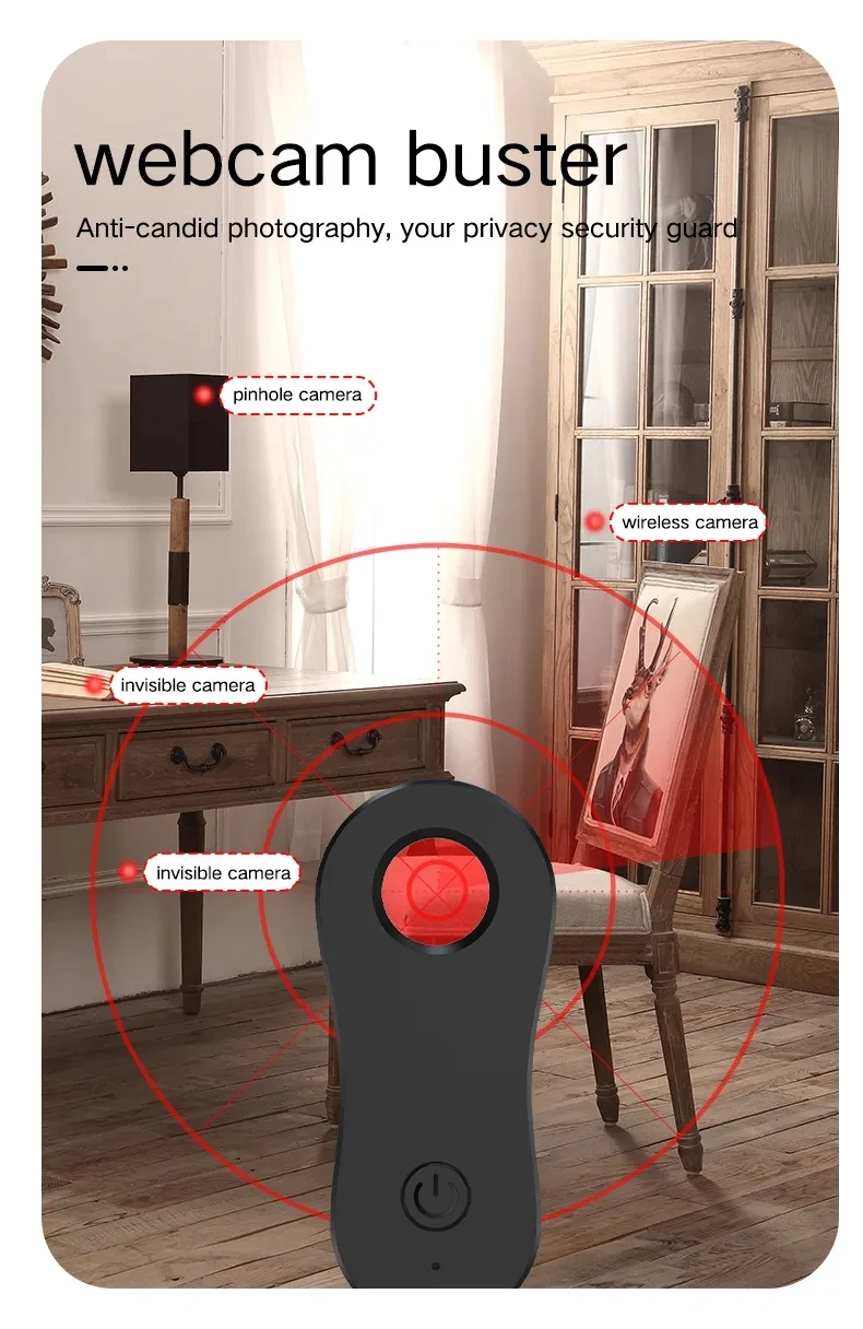 Antispy Hidden Camera Detector Hidden Camera Finder Infrared Detector