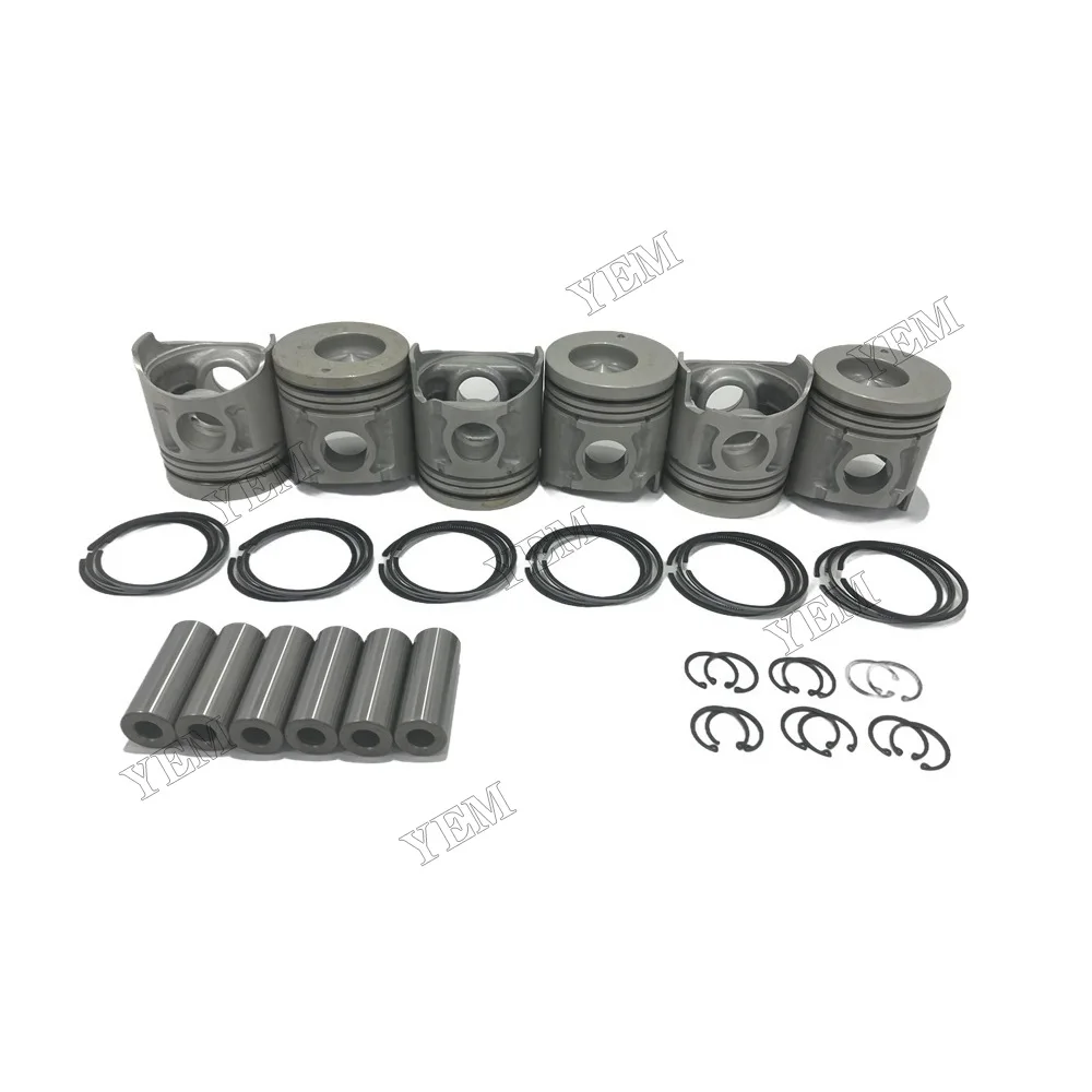 6D34 Engine Piston With Cylinder Piston Rings Fits for Mitsubishi Fast Delivery Engine Parts 4