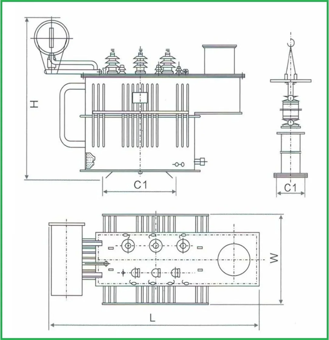 Best 60KV 6300-63000KVA Three Phase Air-Cooled on Load (Non Excitation ...