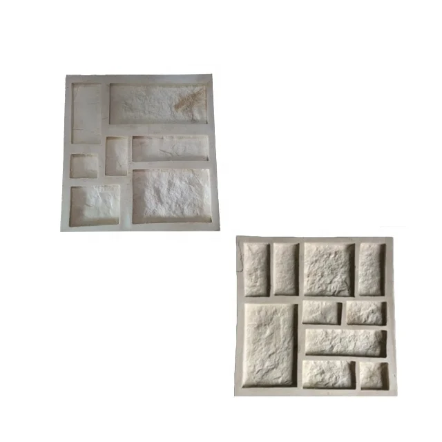 China Hot Sell Silicone Artificial Stone Mold Rubber Wall Texture Natural Stone Mould Modern Villa Durable Corrosion-Resistant