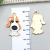 Orange White Basset Hound 26x16mm