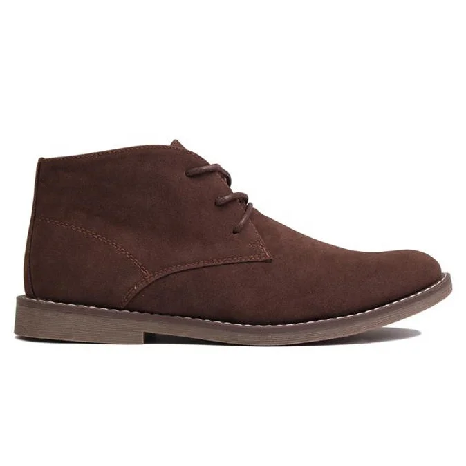new OEM high quality winter suede PU men desert boots shoes