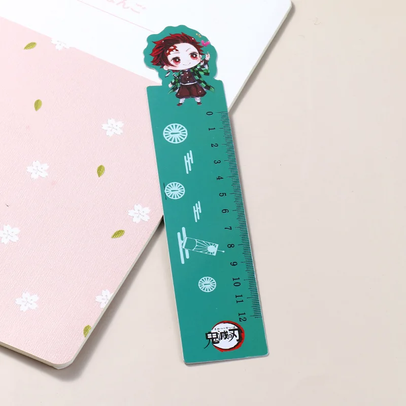 16*3 см 8 видов конструкций PVC красочный прямая Линейка аниме демон убийца линейки рисунок пластиковая