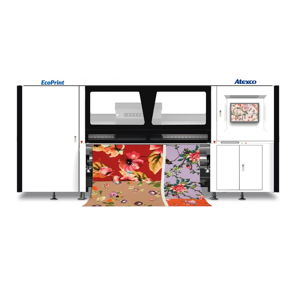 High Speed Industrial Digital Textile Printer-Atexco Ecoprint 24 Hour Printing for All Fabric Direct to Garment
