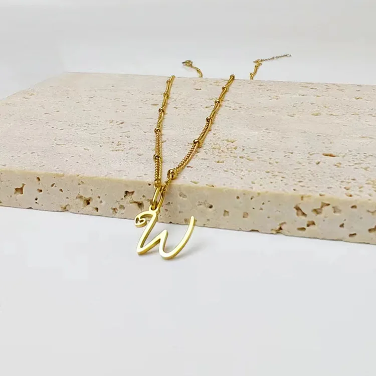 Alphabet Pendant Necklace