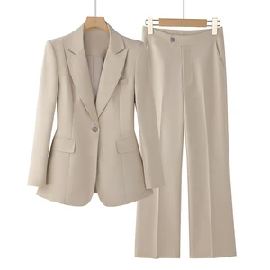 Foreign Trade New Senior Sense of Workwear Casual Vest Temperament Women's Suit Three-piece Exquisite Career Suit Set