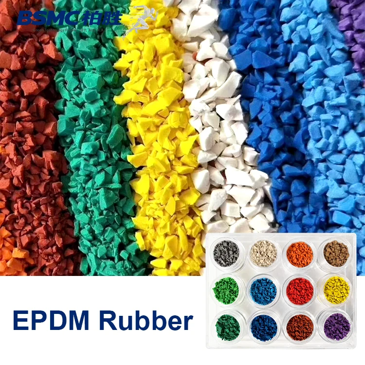 01 BSMC Wholesale hot sale color rubber granules crumbs epdm for playground