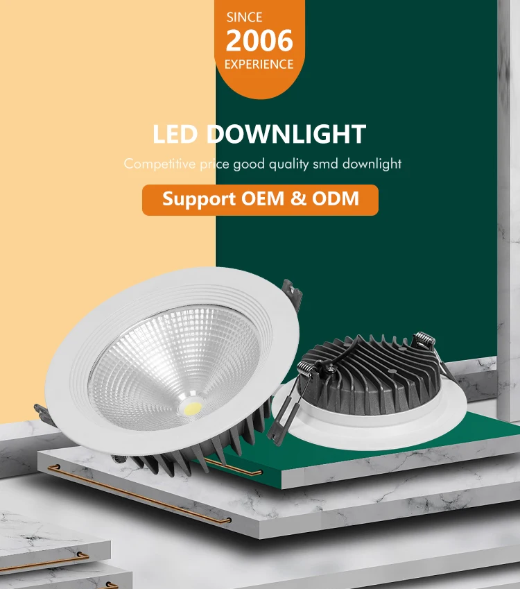 ALLWAY New Construction Modern Downlights Residence Office Commercial COB LED Down Lamp Light