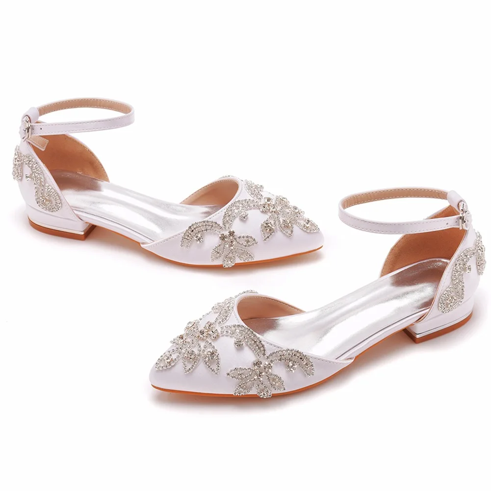 S0122Y Elegant Crystal Wedding Shoes with Heels