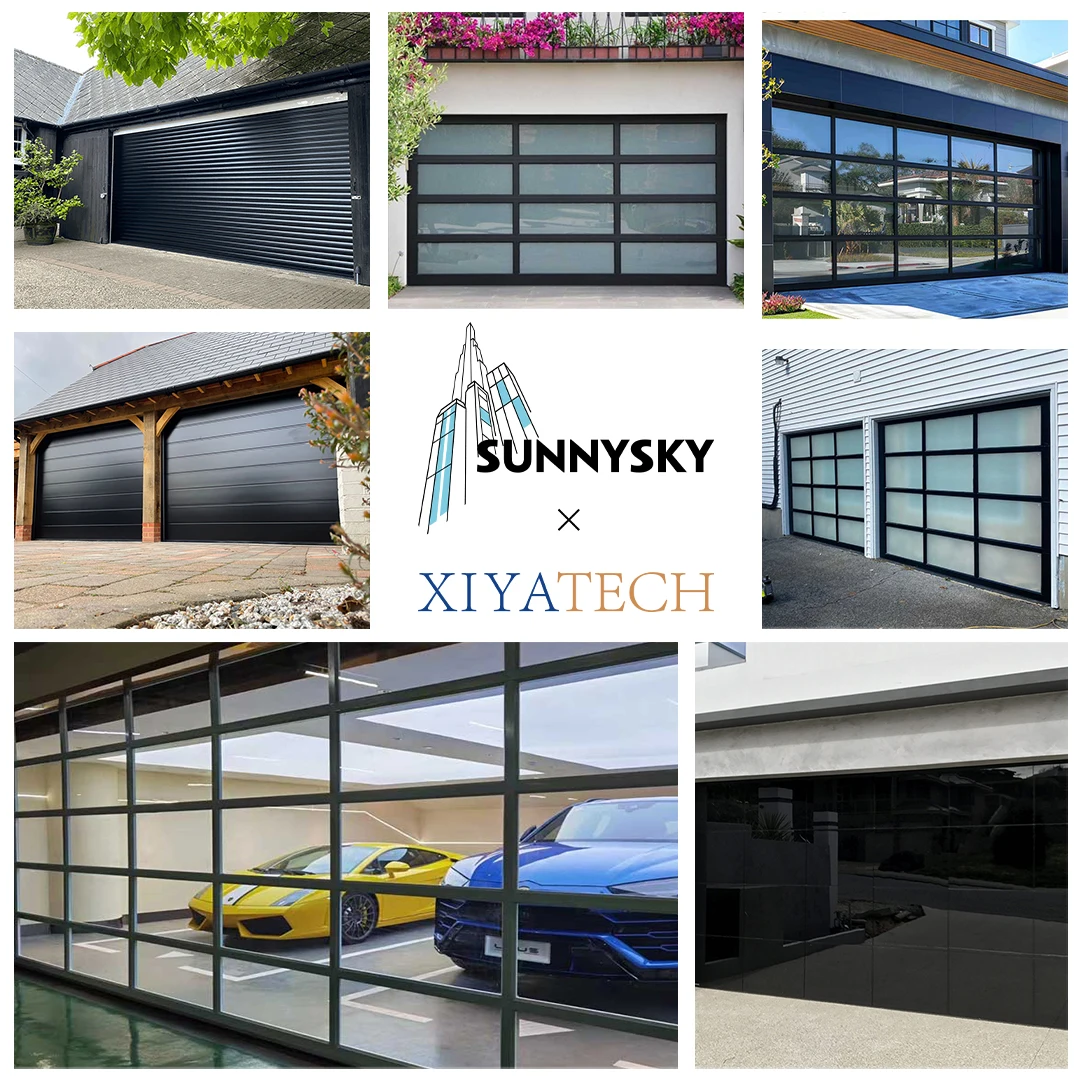 Aluminium  Automatic windows and Doors Garage Door Panels for Dubai