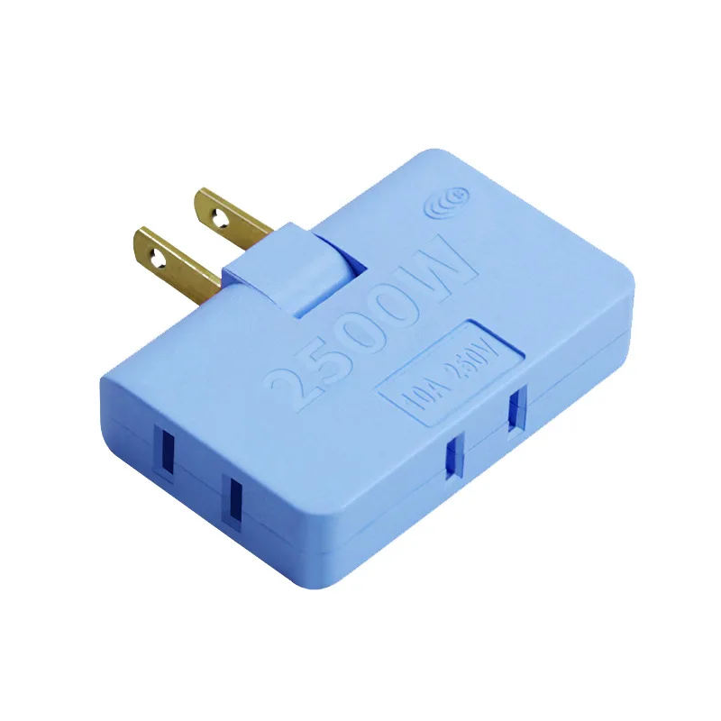 Rotatable Socket Converter One in Three 180 Degree Extension US Plug Multi Plug Mini Slim Wireless Outlet Travel Adapter