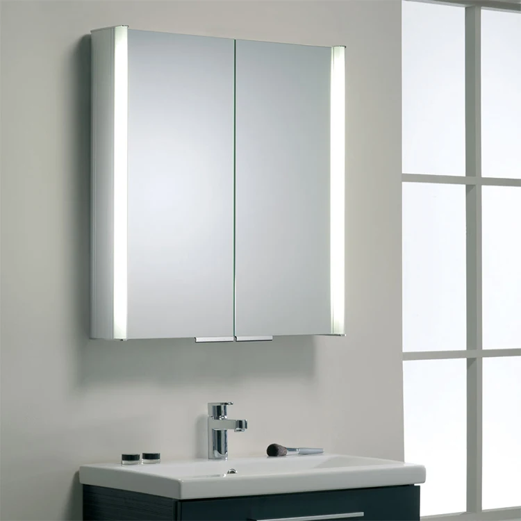 Шкаф с зеркалом для ванной комнаты навесной