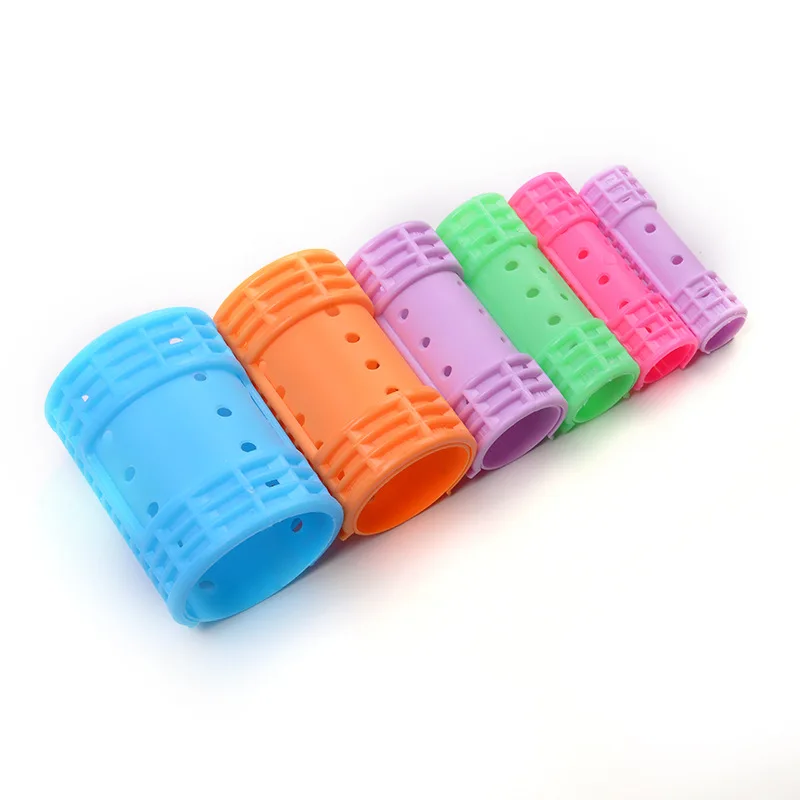 Wholesale Custom Multisize Magnetic Hair Rollers No Heat Plastic Hair Curler Roller for Long Medium Short Hair