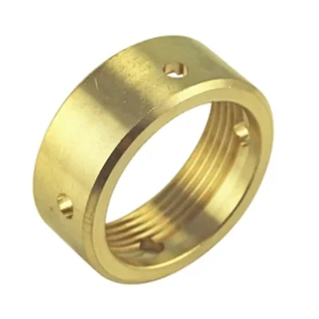 Customized High Precision Brass Faucet Beer Coupling Nuts PVD Coated