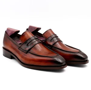 Trendy Luxury Office Shoes Men Goodyear Handmade Penny Loafers Wedding Party Shoes Blake Oxford Men's Dress Shoes