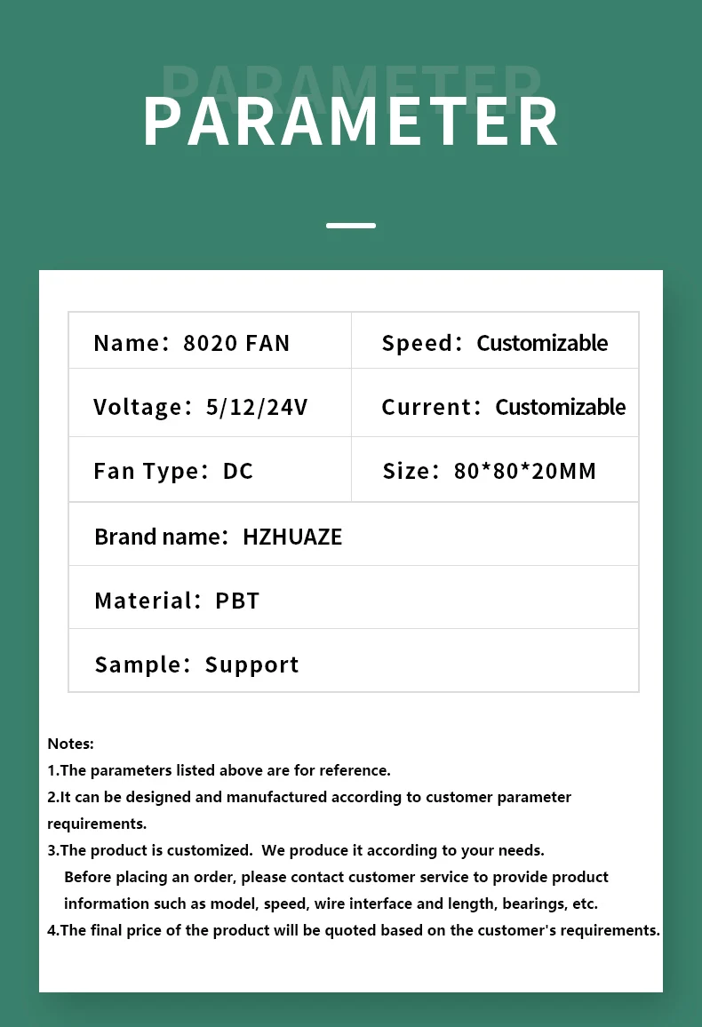 Fan, 80mm, 12V, 8020, 24V - detail 6
