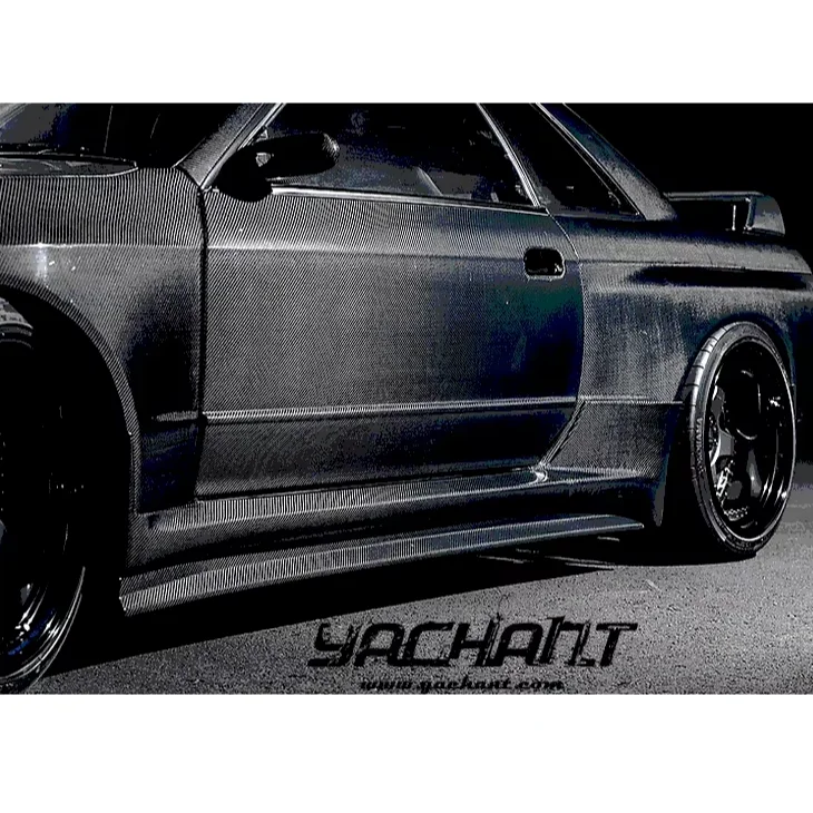 Carbon Fiber Doors Replacement Fit For 1989-1994 Nissan Skyline R32 GTS GTR Doors Bodykit