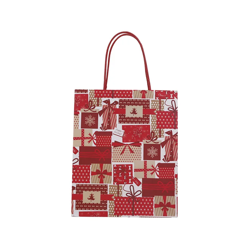 Manufacturer direct selling gift bag  kraft paper bag gift garment bag red  clothing dust