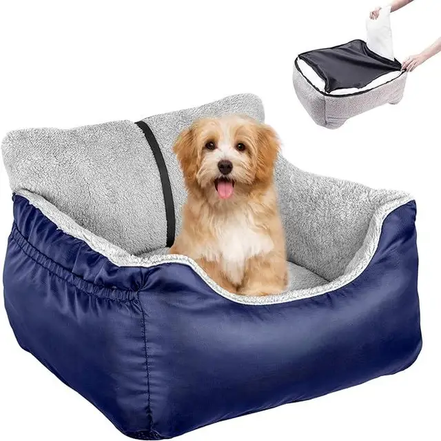 Soft Cotton Polyester Fabric Nest Far-Infrared Heating Pet Bed with Nonwoven Technics
