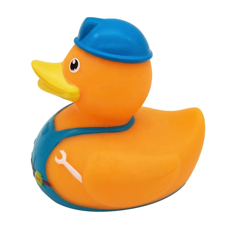 Vinyl Anime Figure Toys Engineer Character Duck Baby Toys 2025 Floating Plastic Construction Rubber Duck
