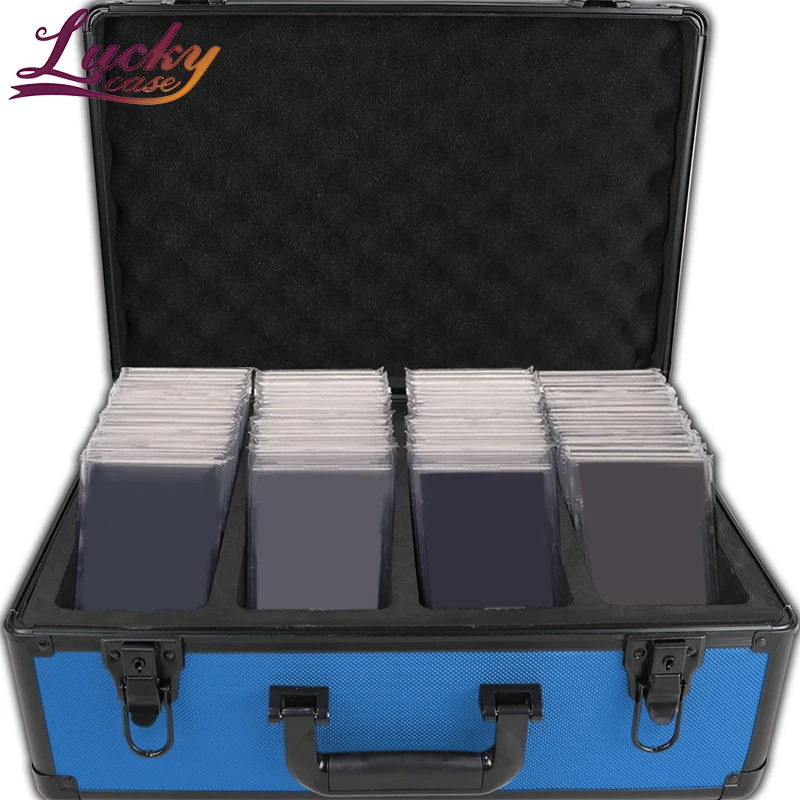 Wholesale Graded Card Case for BGS Storage Slabs Foam and Eva Material Lockable Clear Top Storage Case with OEM Support Wholesale Graded Card Case for BGS Storage Slabs Foam and Eva Material Lockable Clear Top Storage Case with OEM Support