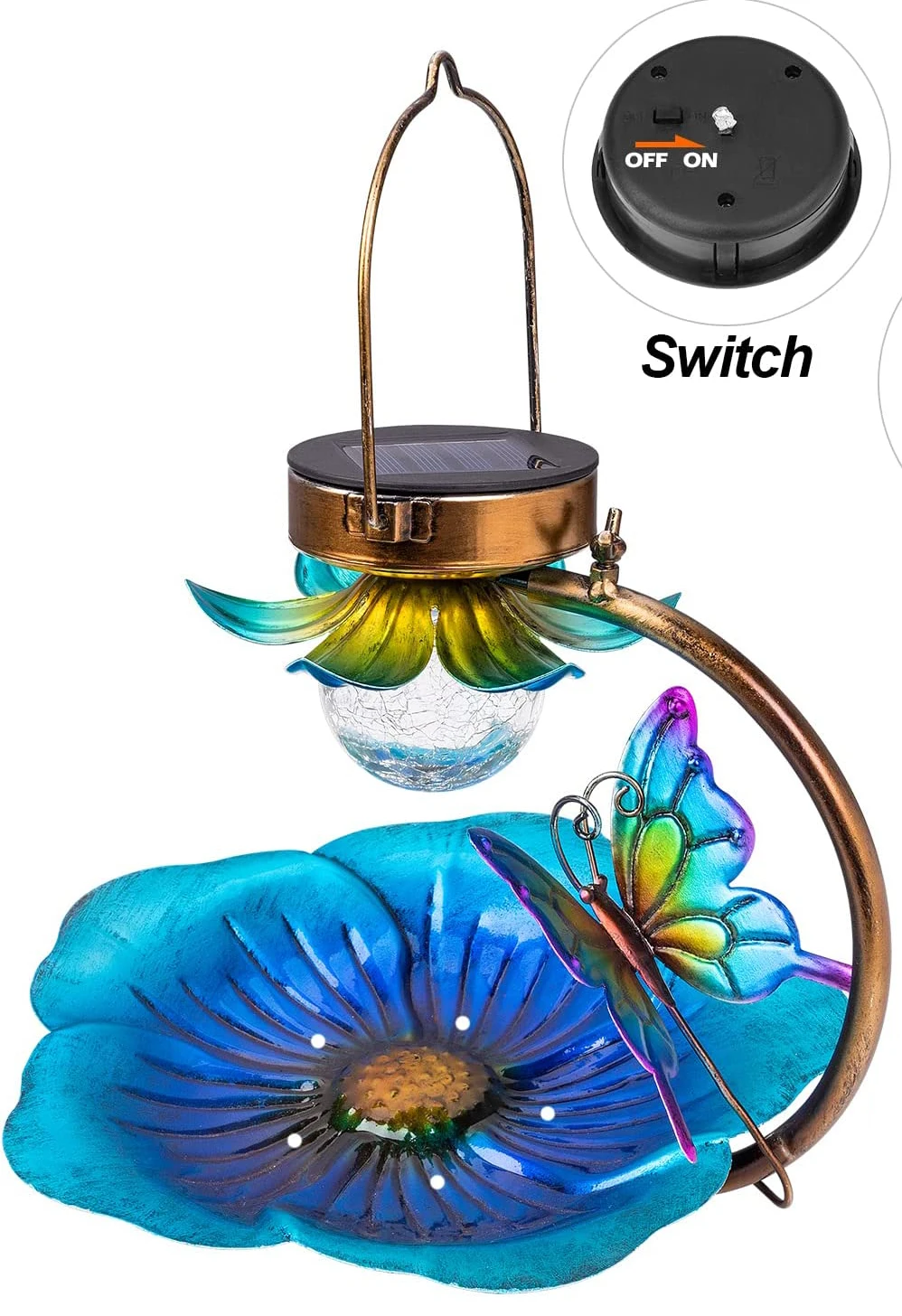 Solar Powered Bird Bath Waterproof solar Bird feeders