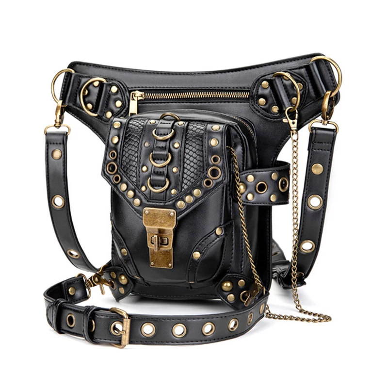 metallic buckle crossbody bolsa