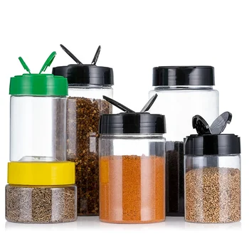 300ml Seasoning Shaker Bottles Glass Kitchen Spices Storage