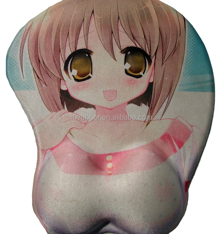 Custom 3D Anime Cartoon Big Girl Boob Mama Gel Silicona Mouse Pad Sexy Girl Breast Wrist Rest Heated Gaming Mouse Pad