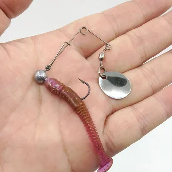 Metal Live Bait Lure Black Pit Composite Glitter Lure Noise Reflective Glitter Jig Skirt Strands Silicone DIY Bass Fish – Soft Lure – view 2