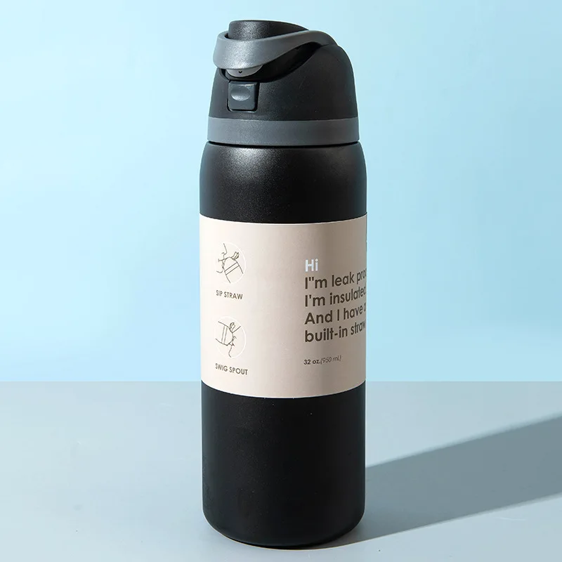 19oz 24oz 32oz Trinkbecher aus Edelstahl 304 mit Vakuumisolierung, Thermosflaschen mit großem Fassungsvermögen_voghion.com