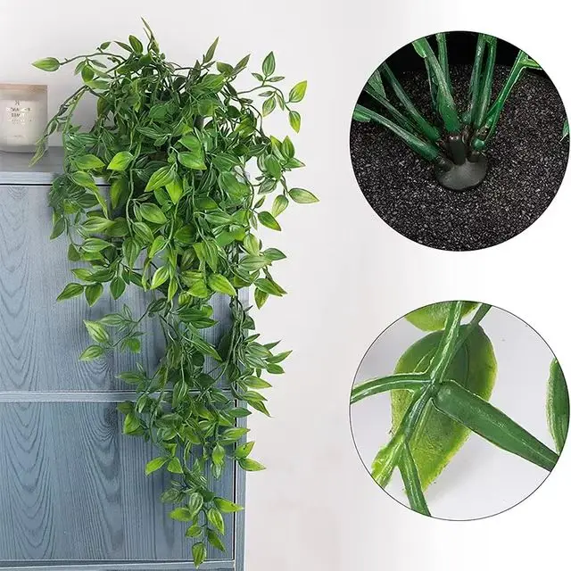 Odorless and Environmentally Friendly Hanging Natural Artificial Plants Hanging Basket Plants Green Bonsai Outdoor Artificial Pl