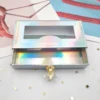 holographic rectangle lash box with handle