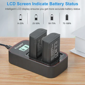 KingMa Replacement DMW BLK22 Lithium Ion Batteries and Battery Charger Kit for BLK22 LUMIX S5 Camera detail image