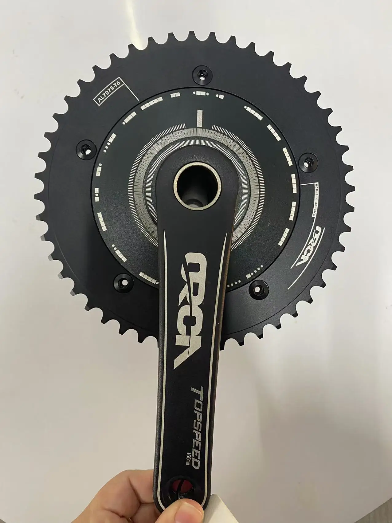 ORCA BCD144 Single Speed Chainring - 44-76t, Hollow Crank