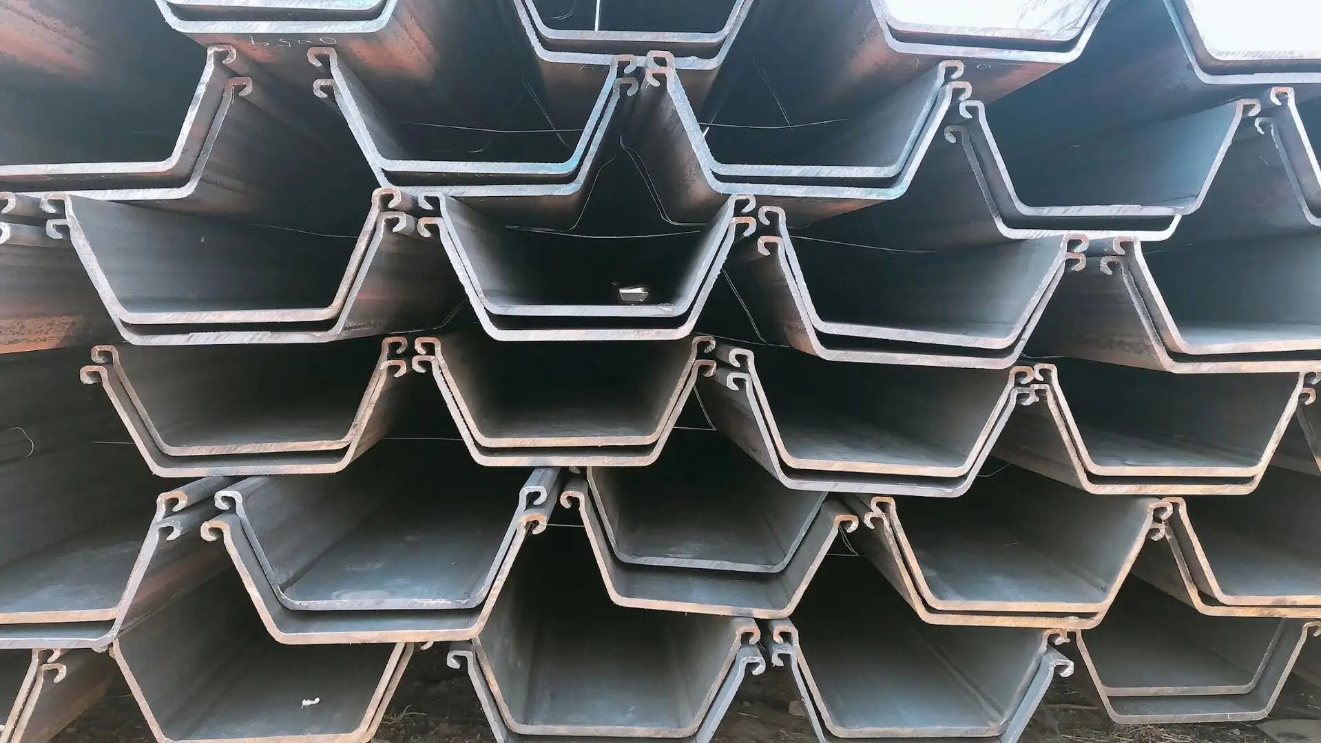 Standard Size Steel Sheet Pile Prime Type 2 Sy295 Steel Sheet Pile