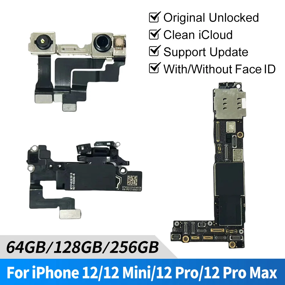 Iphone 12 Pro Max Motherboard with Face ID - 100% Original