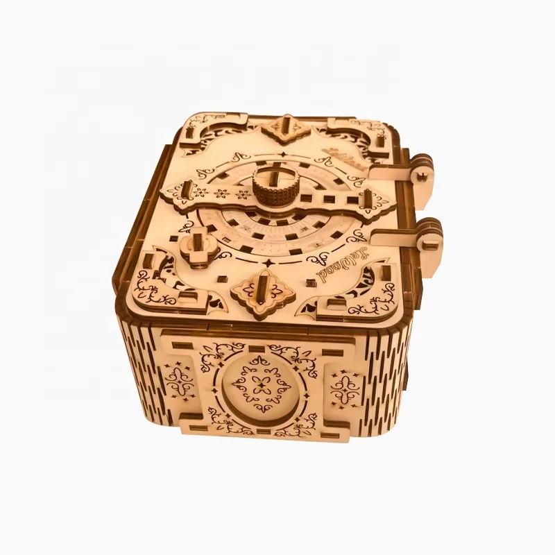Mysterious Puzzle Box 3D Puzzle Toy Wooden Box Is Suitable for Puzzle Toy Home Decoration 170mm*140,m*84mm