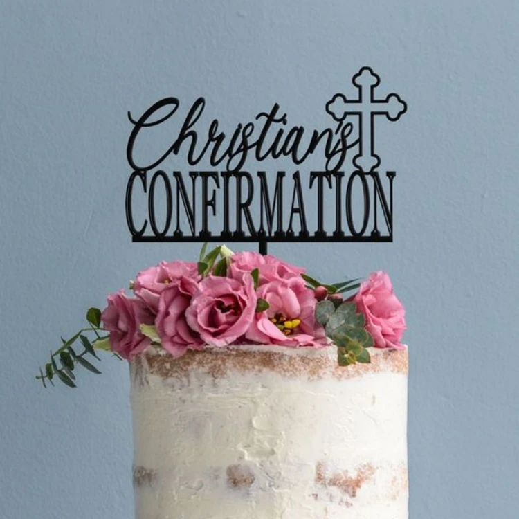 Hstyle Religious Cake Topper Cross With Dove Holy Spirit Topper Confirmation Topper Baby Shower Baptism Wedding Decor PQ187