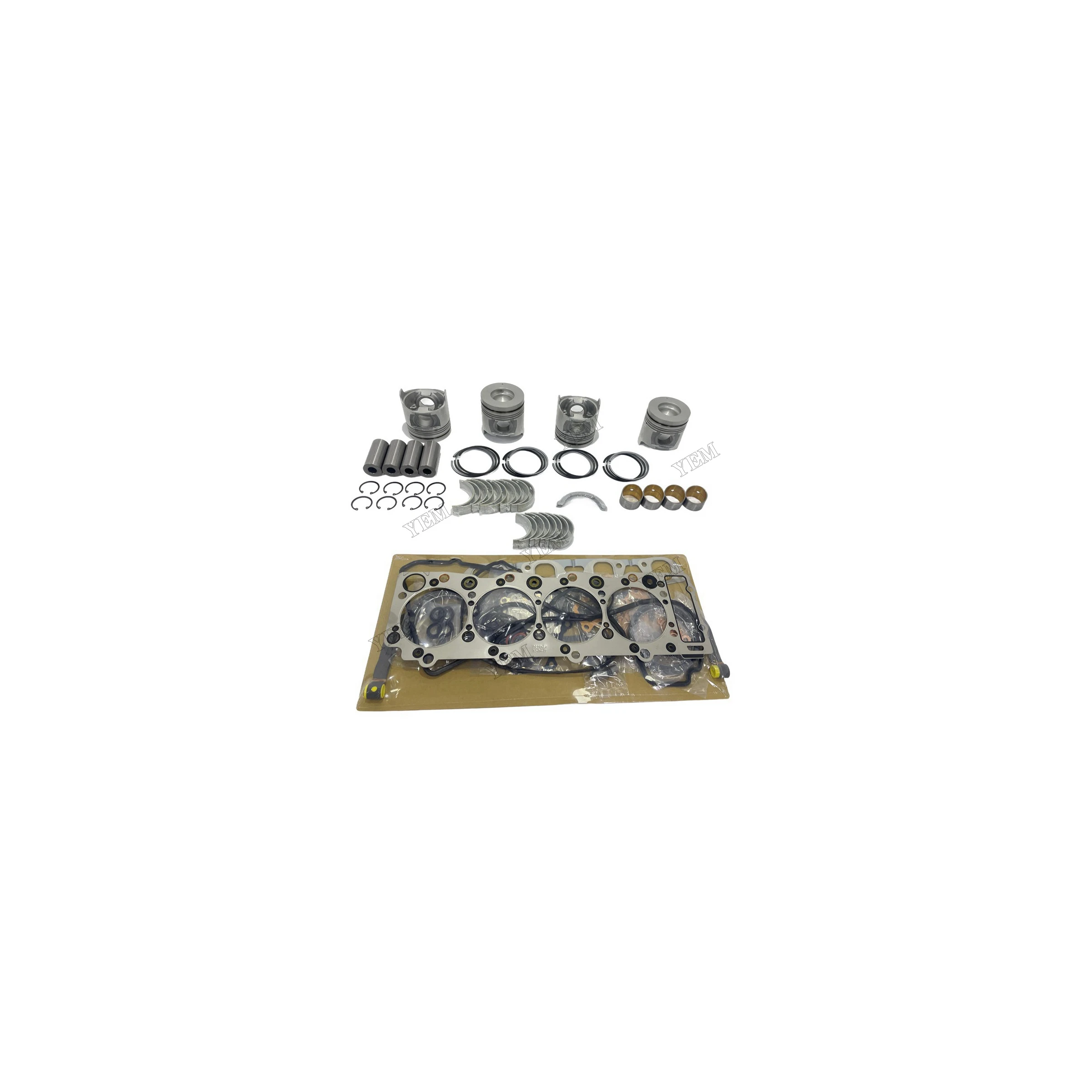 For Isuzu 4HK1 Overhaul Repair Kit With Cylinder Gasket Set Bearings Piston Rings Engine Parts Factory