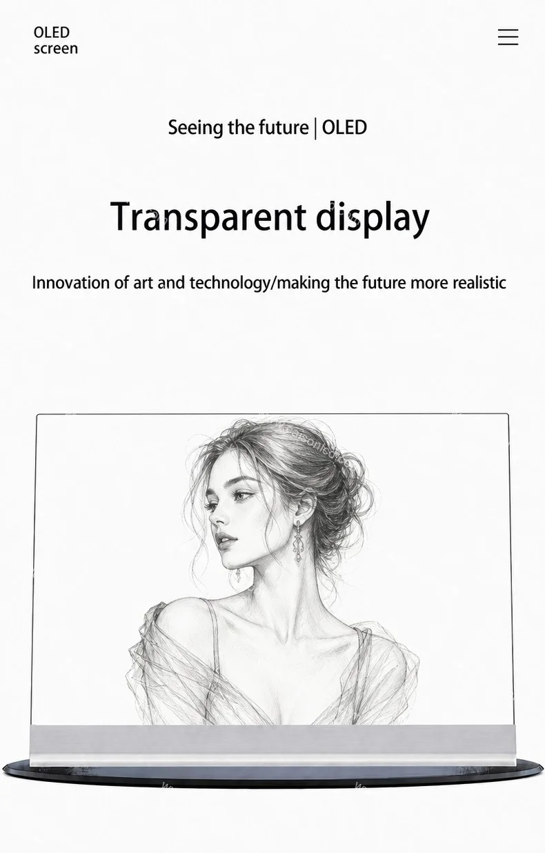 product 55 inch transparent oled screen 4k hd touch ultra thin transparent oled digital signage and display-1