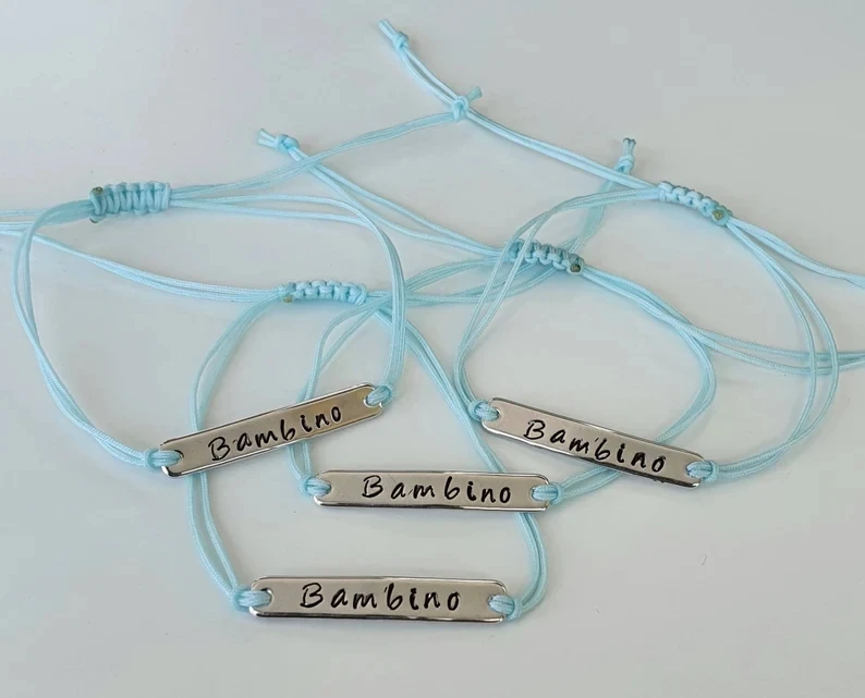 Personalized His & Hers Couple Bracelets - Magnetic Rope Braided Stainless Steel With Lava Stone - View #5