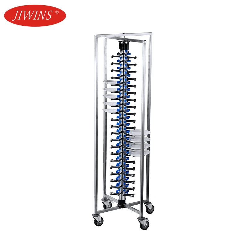 Jiwins Hotel Banquet Stainless Steel Serving Cart for 84 Plates
