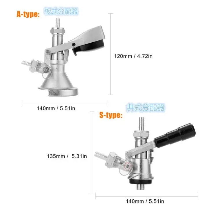 Beer Keg Couplers Beer Dispenser Type A/s/t/m/d - Buy Beer Dispenser ...